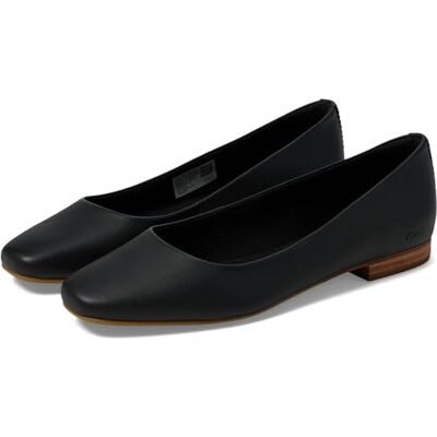 TOMS Briella-Ballerinas für Damen, Schwarzes Leder, 39 EU TOMS Briella-Ballerinas für Damen, Schwarzes Leder, 39 EU