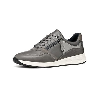 Geox Damen D Bulmya Sneaker, Grau, 38 EU Geox Damen D Bulmya Sneaker, Grau, 38 EU