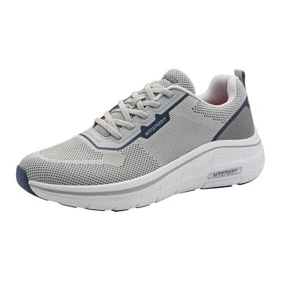 MARCO TOZZI Herren Sneaker leicht Wechselfußbett optimale Gewichtsverteilung elastische Schnürung Modern, grau (Grey), 42 EU MARCO TOZZI Herren Sneaker leicht Wechselfußbett optimale Gewichtsverteilung elastische Schnürung Modern, grau (Grey), 42 EU