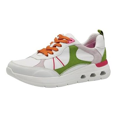 MARCO TOZZI Damen Sneaker flach mit Schnürsenkeln Chunky-Sohle, Weiß (White Comb), 36 EU MARCO TOZZI Damen Sneaker flach mit Schnürsenkeln Chunky-Sohle, Weiß (White Comb), 36 EU
