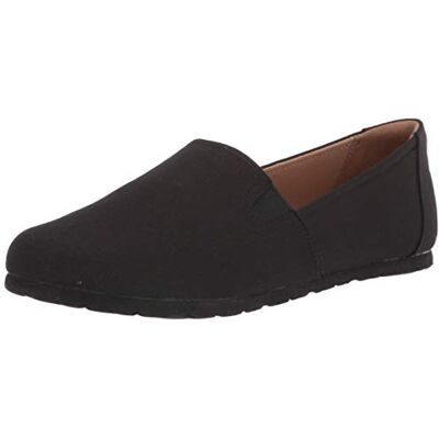 Amazon Damen Lässiger, flacher Segeltuchsneaker, Schwarz, 37.5 EU Amazon Damen Lässiger, flacher Segeltuchsneaker, Schwarz, 37.5 EU