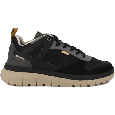 Palladium PALLAFLEX LO Mix Sneaker, Black/Safari, 44 EU, Black Safari, 44 Palladium PALLAFLEX LO Mix Sneaker, Black/Safari, 44 EU, Black Safari, 44