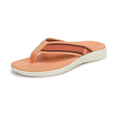 Vionic Damen Indigo Flache Sandals, Orange Nylon, Mittel, EU 41 Vionic Damen Indigo Flache Sandals, Orange Nylon, Mittel, EU 41
