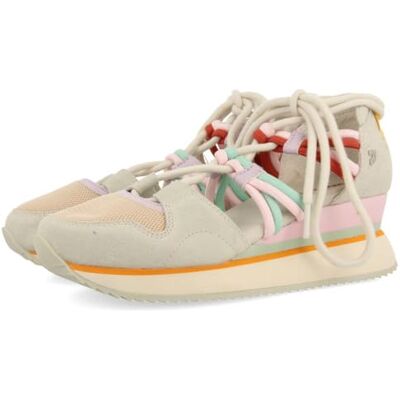 GIOSEPPO Damen Locke Keilsandale, beige, 40 EU GIOSEPPO Damen Locke Keilsandale, beige, 40 EU
