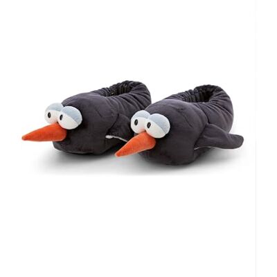 NICI Hausschuhe für Kinder & Erwachsene Pinguin Jorge Thunder 36-39 (M) grau Warme Kuscheltier Schuhe aus Plüsch, Mit Anti-Rutsch Sohle, Slippers 62449 NICI Hausschuhe für Kinder & Erwachsene Pinguin Jorge Thunder 36-39 (M) grau Warme Kuscheltier Schuhe aus Plüsch, Mit Anti-Rutsch Sohle, Slippers 62449