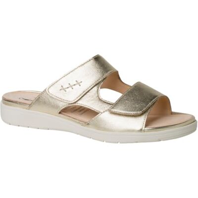 Ganter goldene Doppelklett-Pantolette Ganter goldene Doppelklett-Pantolette