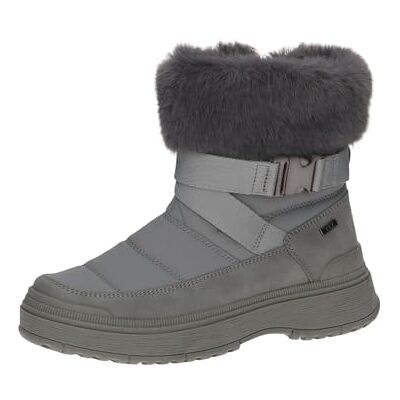 CAPRICE Damen Winterstiefel ohne Absatz Vegan Wasserabweisend, Braun (Taupe Comb), 41 EU CAPRICE Damen Winterstiefel ohne Absatz Vegan Wasserabweisend, Braun (Taupe Comb), 41 EU