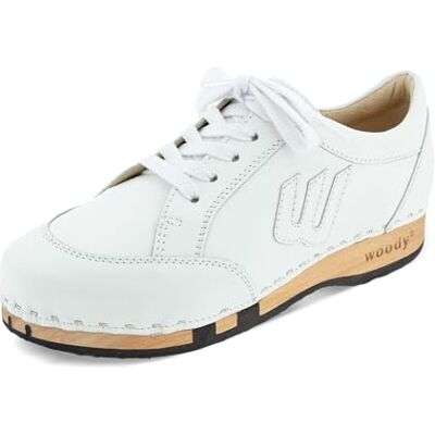 woody Abby Damen Clog Sneaker, Weiss, Größe 36 woody Abby Damen Clog Sneaker, Weiss, Größe 36
