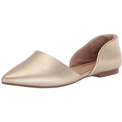 Amazon Damen Flache d'Orsay-Ballerinas, Gold, 36.5 EU Amazon Damen Flache d'Orsay-Ballerinas, Gold, 36.5 EU