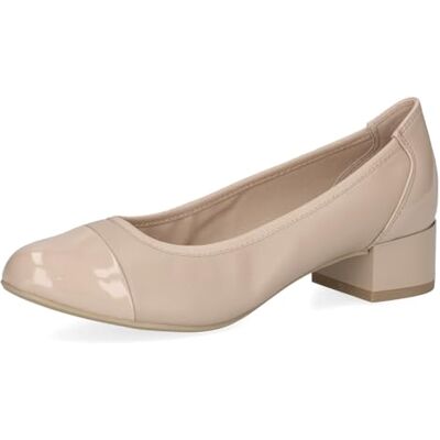 CAPRICE Comfort Damen Pumps Kleiner Absatz Elegant, Beige (Beige Nappa), 36 EU CAPRICE Comfort Damen Pumps Kleiner Absatz Elegant, Beige (Beige Nappa), 36 EU