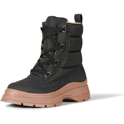 Amazon Damen Pufferstiefel mit Schnürung, Schwarz, 39.5 EU Amazon Damen Pufferstiefel mit Schnürung, Schwarz, 39.5 EU