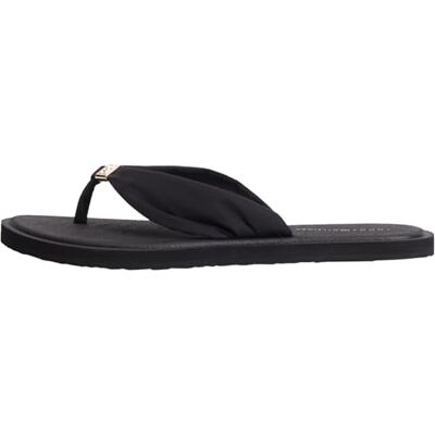 Tommy Hilfiger Damen Flip Flops Scandi Soft Summer Sandal mit breitem Zehenriemen, Schwarz (Black), 41 Tommy Hilfiger Damen Flip Flops Scandi Soft Summer Sandal mit breitem Zehenriemen, Schwarz (Black), 41