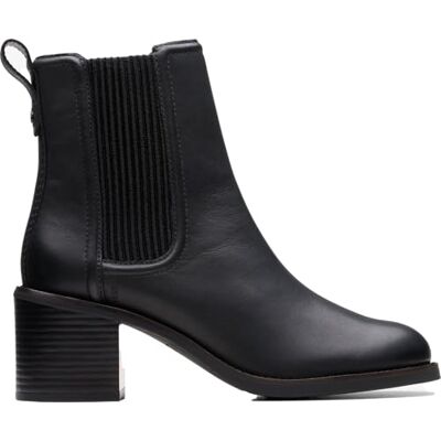 Clarks Hearth Kaylie Womens Black Leather, 4 Clarks Hearth Kaylie Womens Black Leather, 4