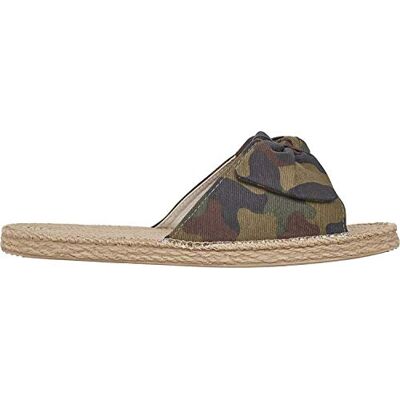 Urban Classics Canvas Mules, Damen Pantoletten, Mehrfarbig (Woodcamo), 36 EU (3.5 UK) Urban Classics Canvas Mules, Damen Pantoletten, Mehrfarbig (Woodcamo), 36 EU (3.5 UK)