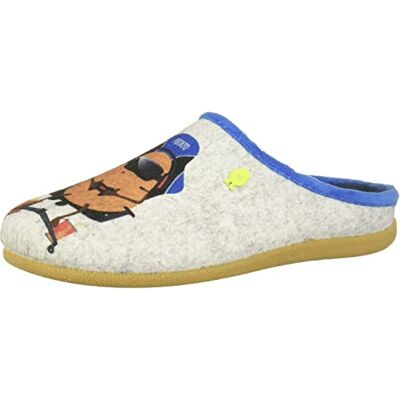 HOT POTATOES Jungen Glanegg Hausschuh, Grau, 32 EU HOT POTATOES Jungen Glanegg Hausschuh, Grau, 32 EU