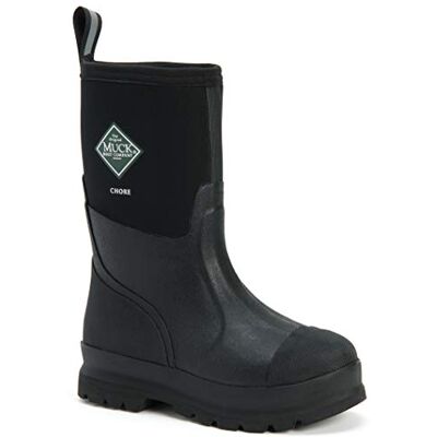 Muck Boots Chore Classic Mid Patterned Wellington Black Muck Boots Chore Classic Mid Patterned Wellington Black