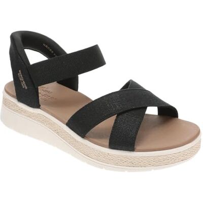 Skechers Damen Bobs Sun Ray – Bright Take Hands Free Slip-ins Sandale, Schwarz/Weiß, 40 EU Skechers Damen Bobs Sun Ray – Bright Take Hands Free Slip-ins Sandale, Schwarz/Weiß, 40 EU