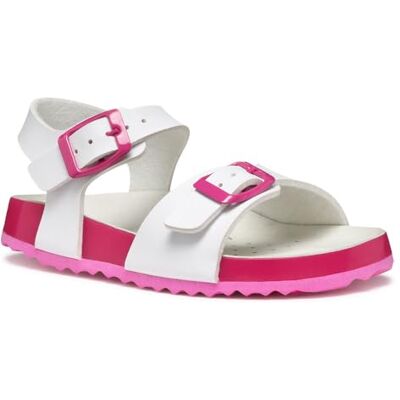 Geox JUNIOR J ADRIEL GIRL I WHITE/SILVER 27_EU Geox JUNIOR J ADRIEL GIRL I WHITE/SILVER 27_EU