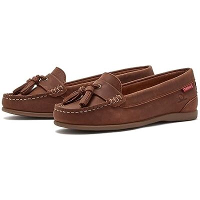 Chatham Damen Pulau Bootsschuh, Dark Tan, 43 EU Chatham Damen Pulau Bootsschuh, Dark Tan, 43 EU