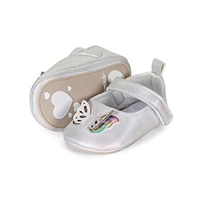 Sterntaler Baby Mädchen Ballerina Baby Babyballerina Schmetterling Babyschuhe, Baby Ballerina Schuhe mit leichtem Glitzereffekt weiß, 16 Sterntaler Baby Mädchen Ballerina Baby Babyballerina Schmetterling Babyschuhe, Baby Ballerina Schuhe mit leichtem Glitzereffekt weiß, 16