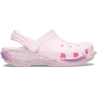 Crocs Unisex Kinder Classic Star Sparkle Shaker Clog T Clog, Pink Milk, 19/20 EU Crocs Unisex Kinder Classic Star Sparkle Shaker Clog T Clog, Pink Milk, 19/20 EU