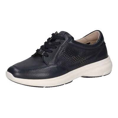 CAPRICE Damen Sneaker flach aus Leder mit Lochmuster, Blau (Ocean Deer), 40 EU CAPRICE Damen Sneaker flach aus Leder mit Lochmuster, Blau (Ocean Deer), 40 EU