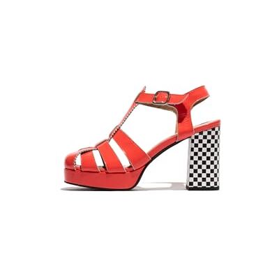 FLY London EVIT452FLY, Sandal Women's Fashion Shoes, SCARLET, 39 FLY London EVIT452FLY, Sandal Women's Fashion Shoes, SCARLET, 39