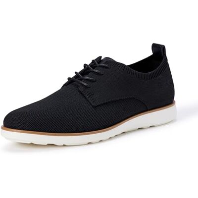 Amazon Herren Derby-Anzug-Sneaker, Business-Sneaker, Strick-Obermaterial, Schwarz, 42.5 EU Amazon Herren Derby-Anzug-Sneaker, Business-Sneaker, Strick-Obermaterial, Schwarz, 42.5 EU
