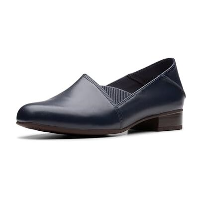 Clarks Damen Juliet Besatz Slipper, Marineblaues Leder, 39 EU Schmal Clarks Damen Juliet Besatz Slipper, Marineblaues Leder, 39 EU Schmal