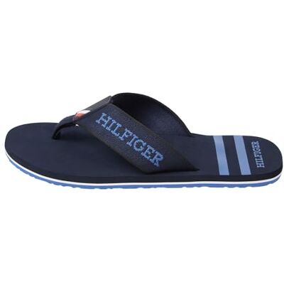 Tommy Hilfiger Herren Flip Flops Sporty Beach Sandal Zehentrenner, Blau (Desert Sky), 40 Tommy Hilfiger Herren Flip Flops Sporty Beach Sandal Zehentrenner, Blau (Desert Sky), 40
