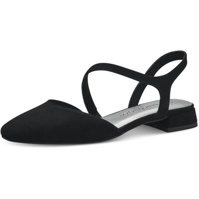 MARCO TOZZI Damen Slingpumps Elegant Vegan, Schwarz (Schwarz), 37 EU MARCO TOZZI Damen Slingpumps Elegant Vegan, Schwarz (Schwarz), 37 EU