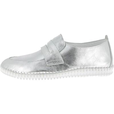 Andrea Conti Damen Mokassin, Silber, 40 EU Andrea Conti Damen Mokassin, Silber, 40 EU