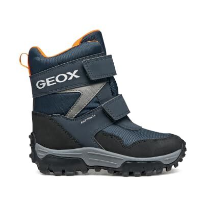Geox JUNIOR J HIMALAYA BOY B ABX ANKLE BOOTS NAVY/ORANGE 40_EU Geox JUNIOR J HIMALAYA BOY B ABX ANKLE BOOTS NAVY/ORANGE 40_EU