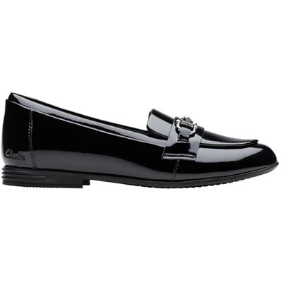 Clarks Finja Bar Y. Childrens Black Leather, 3 Clarks Finja Bar Y. Childrens Black Leather, 3