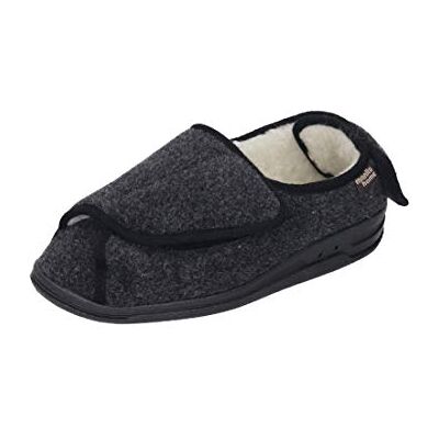 Manitu -Home Damen Unisex-Hausschuh Low-Top Hausschuhe, Schwarz Schwarz 1, 9.5 UK Manitu -Home Damen Unisex-Hausschuh Low-Top Hausschuhe, Schwarz Schwarz 1, 9.5 UK