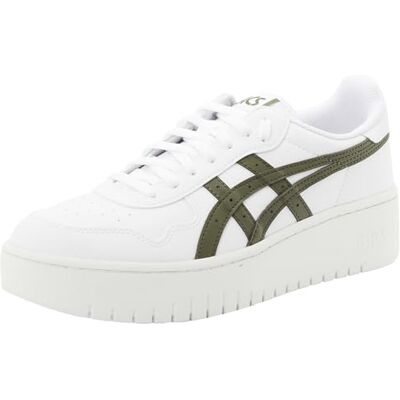 ASICS Damen Japan S PF Sneaker, White Olive Canvas, 37.5 EU ASICS Damen Japan S PF Sneaker, White Olive Canvas, 37.5 EU