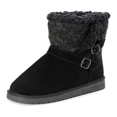 MUK LUKS Damen Alyx Stiefel, ebenholz, 40.5 EU MUK LUKS Damen Alyx Stiefel, ebenholz, 40.5 EU