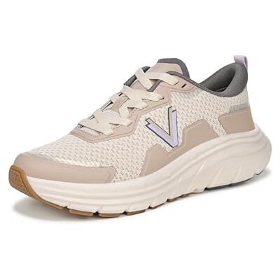 Vionic Damen Walk Max II Turnschuhe mit Schnürung, Weite Passform, Pergament Beige, EU 40.5 Vionic Damen Walk Max II Turnschuhe mit Schnürung, Weite Passform, Pergament Beige, EU 40.5