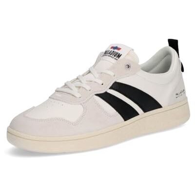 Palladium Unisex Pallacup Flame LTH Sneaker, Cream White Black, 44.5 EU Palladium Unisex Pallacup Flame LTH Sneaker, Cream White Black, 44.5 EU