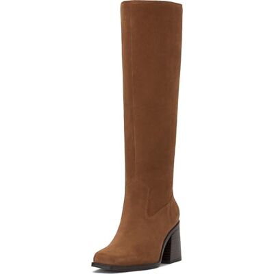 Vince Camuto Biancaa Sangeti Damen-Stiefel, extra breit, Wade, gestapelter Absatz, kniehoch, Burnt Sugar Suede Extra Wide, 38 EU Weit Vince Camuto Biancaa Sangeti Damen-Stiefel, extra breit, Wade, gestapelter Absatz, kniehoch, Burnt Sugar Suede Extra Wide, 38 EU Weit