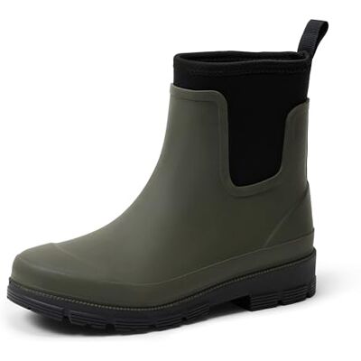 Amazon Damen Chelsea-Stiefelette-Regenstiefel, Olivgrün, 39.5 EU Amazon Damen Chelsea-Stiefelette-Regenstiefel, Olivgrün, 39.5 EU