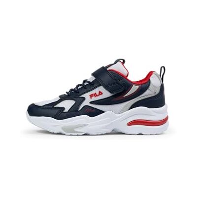 FILA MADRUN Velcro Kids Sneaker, Navy-White, 34 EU FILA MADRUN Velcro Kids Sneaker, Navy-White, 34 EU