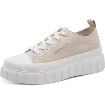 MARCO TOZZI Damen Sneaker weiches Feel Me Wechselfußbett Modern, beige (BEIGE), 37 EU MARCO TOZZI Damen Sneaker weiches Feel Me Wechselfußbett Modern, beige (BEIGE), 37 EU