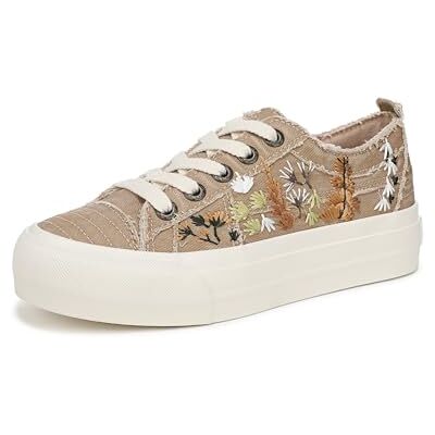 Blowfish Sadie-Sun Damen-Sneaker, Warmes Taupe Canvas, 39 EU Blowfish Sadie-Sun Damen-Sneaker, Warmes Taupe Canvas, 39 EU