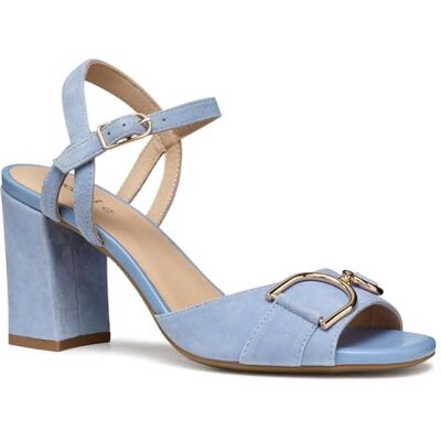Geox Damen D New ERAKLIA 80 A Heeled Sandal, Lt Blue, 38 EU Geox Damen D New ERAKLIA 80 A Heeled Sandal, Lt Blue, 38 EU