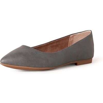 Amazon Damen Ballerinas mit spitzem Zehenbereich, Dunkelgrau, 38 EU Weit Amazon Damen Ballerinas mit spitzem Zehenbereich, Dunkelgrau, 38 EU Weit