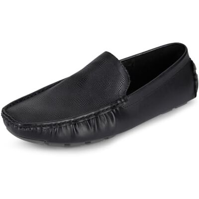 Kenneth Cole Herren Unlisted Hope Strukturierte Driver Loafer Freizeitschuhe Memory Foam Einlegesohle, schwarz, 44.5 EU Kenneth Cole Herren Unlisted Hope Strukturierte Driver Loafer Freizeitschuhe Memory Foam Einlegesohle, schwarz, 44.5 EU