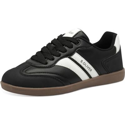 S. Oliver Mädchen Sneaker flach mit Schnürsenkeln Bequem, Schwarz (Black Comb.), 32 EU S. Oliver Mädchen Sneaker flach mit Schnürsenkeln Bequem, Schwarz (Black Comb.), 32 EU
