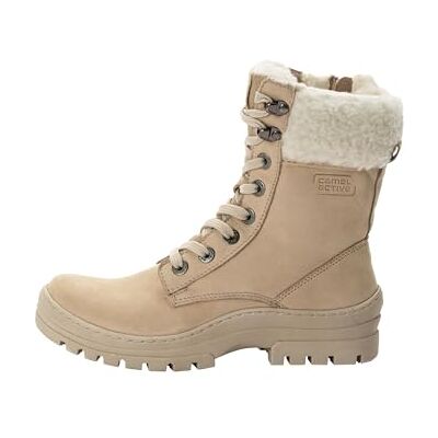 camel active Damen Stiefel aus Nubukleder mit warmem Wollfutter Beige, womenswear-36 camel active Damen Stiefel aus Nubukleder mit warmem Wollfutter Beige, womenswear-36