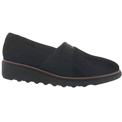 Clarks Damen Sharon Pump Slipper, Schwarzes Wildleder, 40 EU Clarks Damen Sharon Pump Slipper, Schwarzes Wildleder, 40 EU